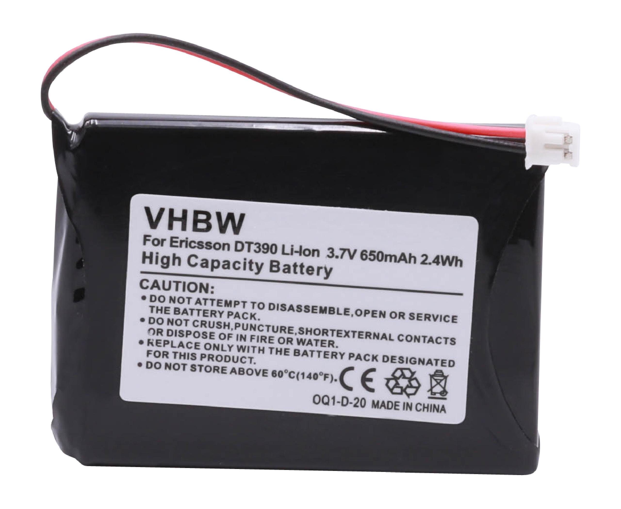 vhbw kompatibel mit Swyx D215, D843, D210 Akku Li-Ion 650 mAh (3,7 V)