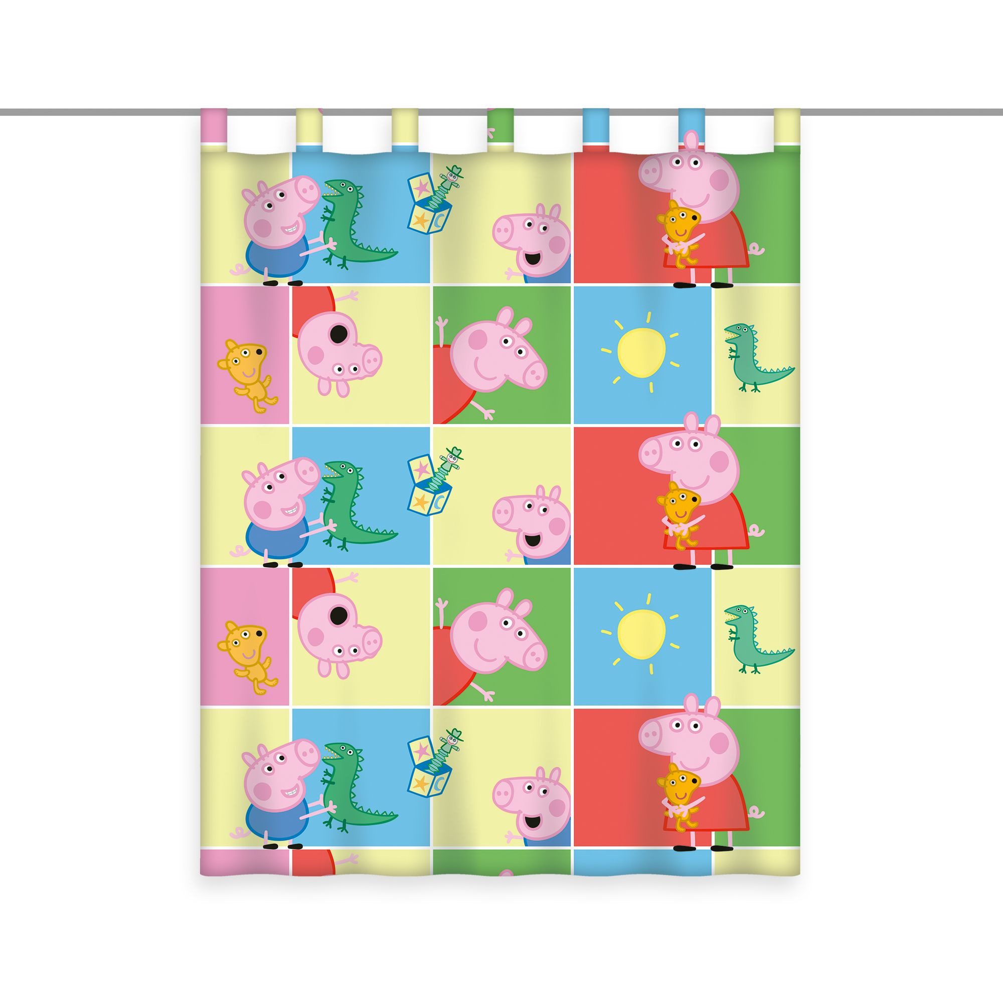 Herding Gardine Peppa Pig Wutz Gardine Vorhang Fertiggardine 140 x 175 cm b günstig online kaufen