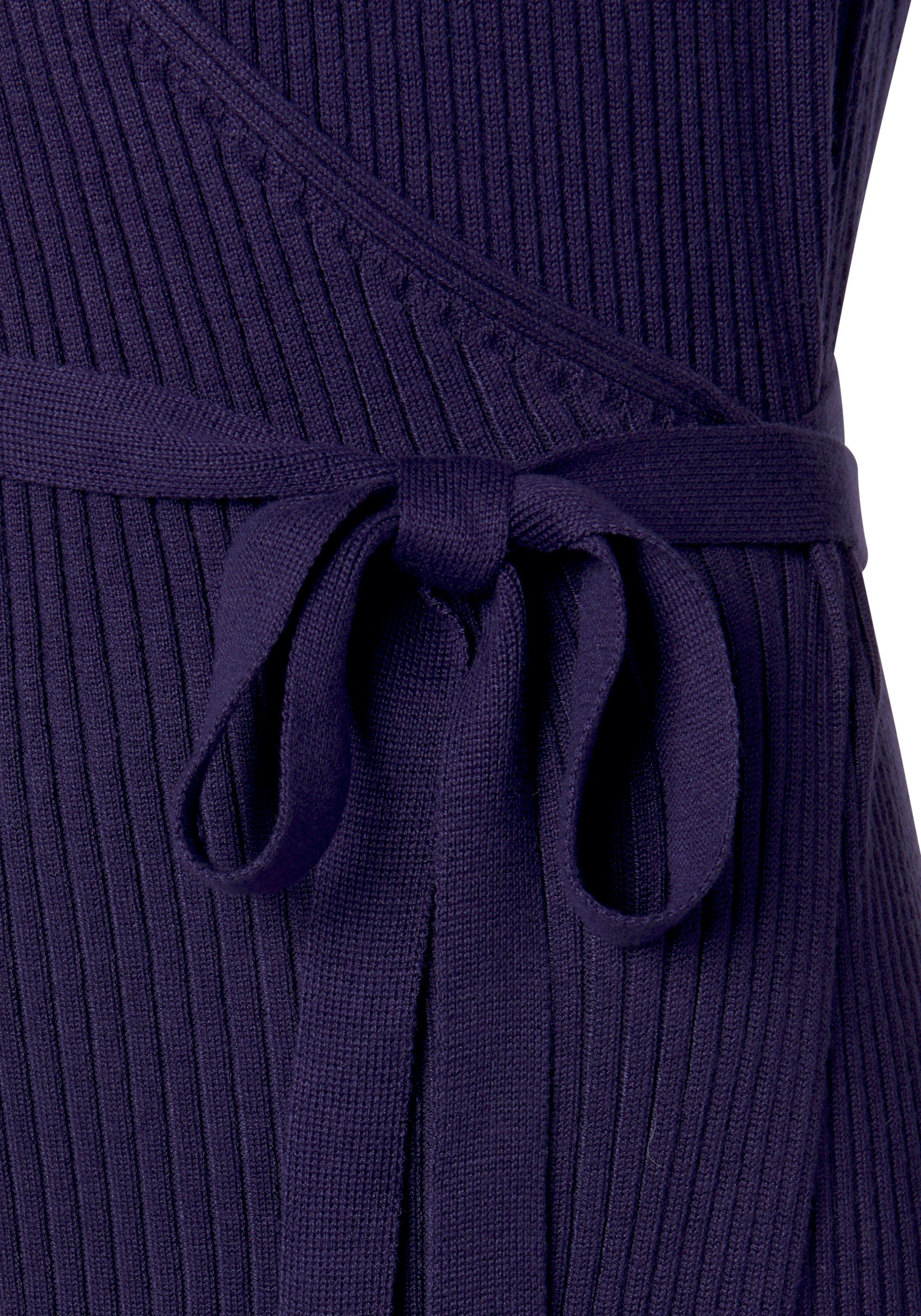 LASCANA Strickkleid Loungekleid zum wickeln mit Taillengürtel, Loungewear