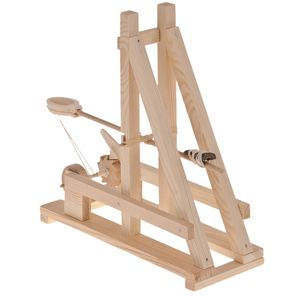 matches21 HOME & HOBBY Römisches Katapult Holz Bausatz ab 11 J Holzbaukasten