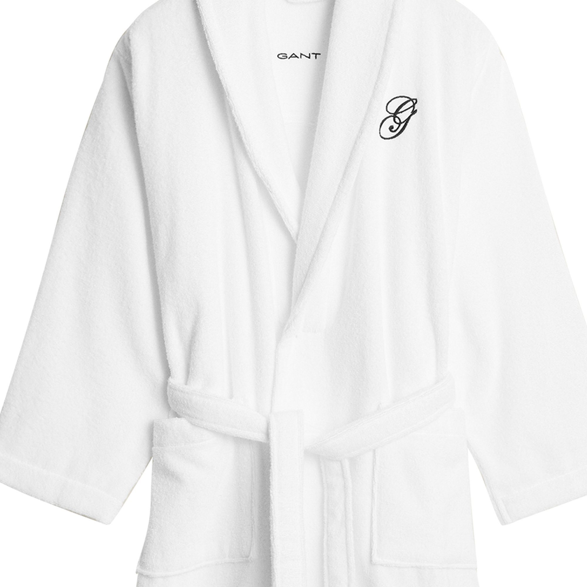 Gant Bademantel Unisex Bademantel 1er Pack Baumwolle, Baumwolle