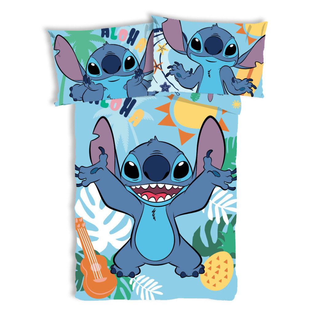 Disney Kinderbettwäsche Disney Lilo und Stitch Tropical Paradise Kinderbett günstig online kaufen