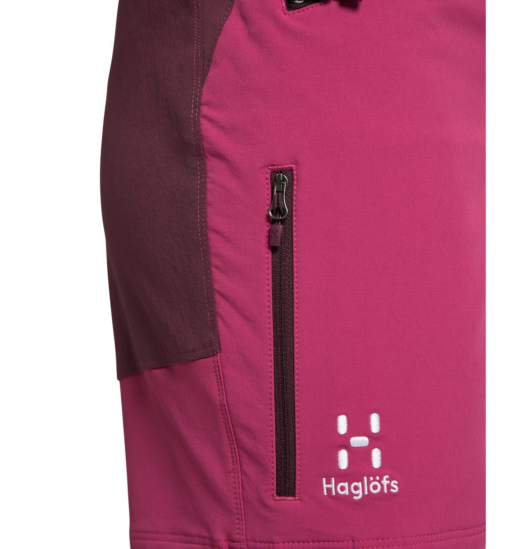 Haglöfs Strandshorts Haglöfs W Standard Shorts - Deep Mid Pink Aubergine Damen Shorts