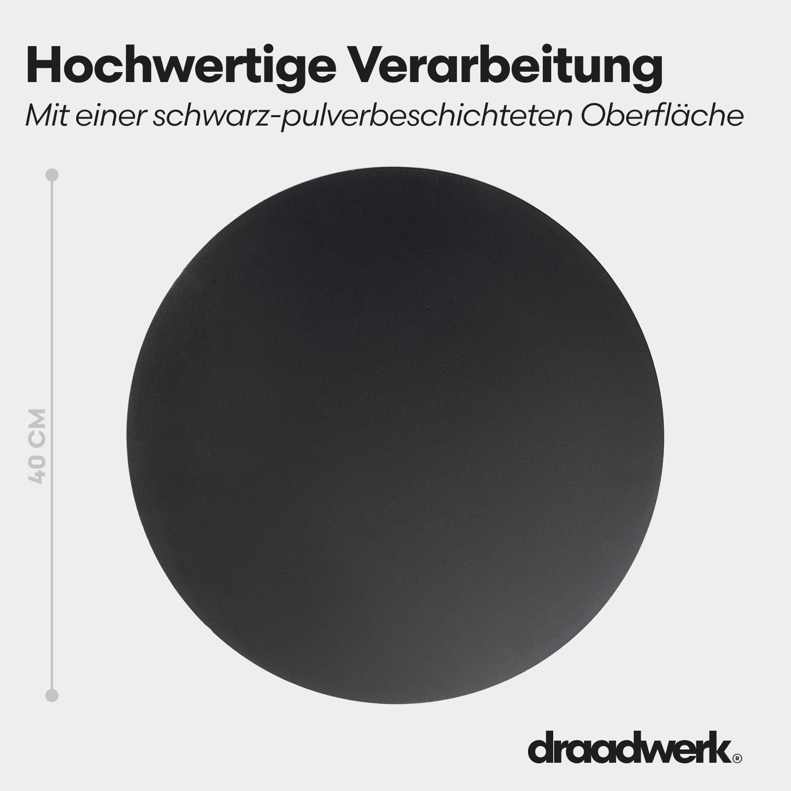draadwerk® Couchtisch Sofatisch 40cm Metall/Rund – Bild 5 von 5