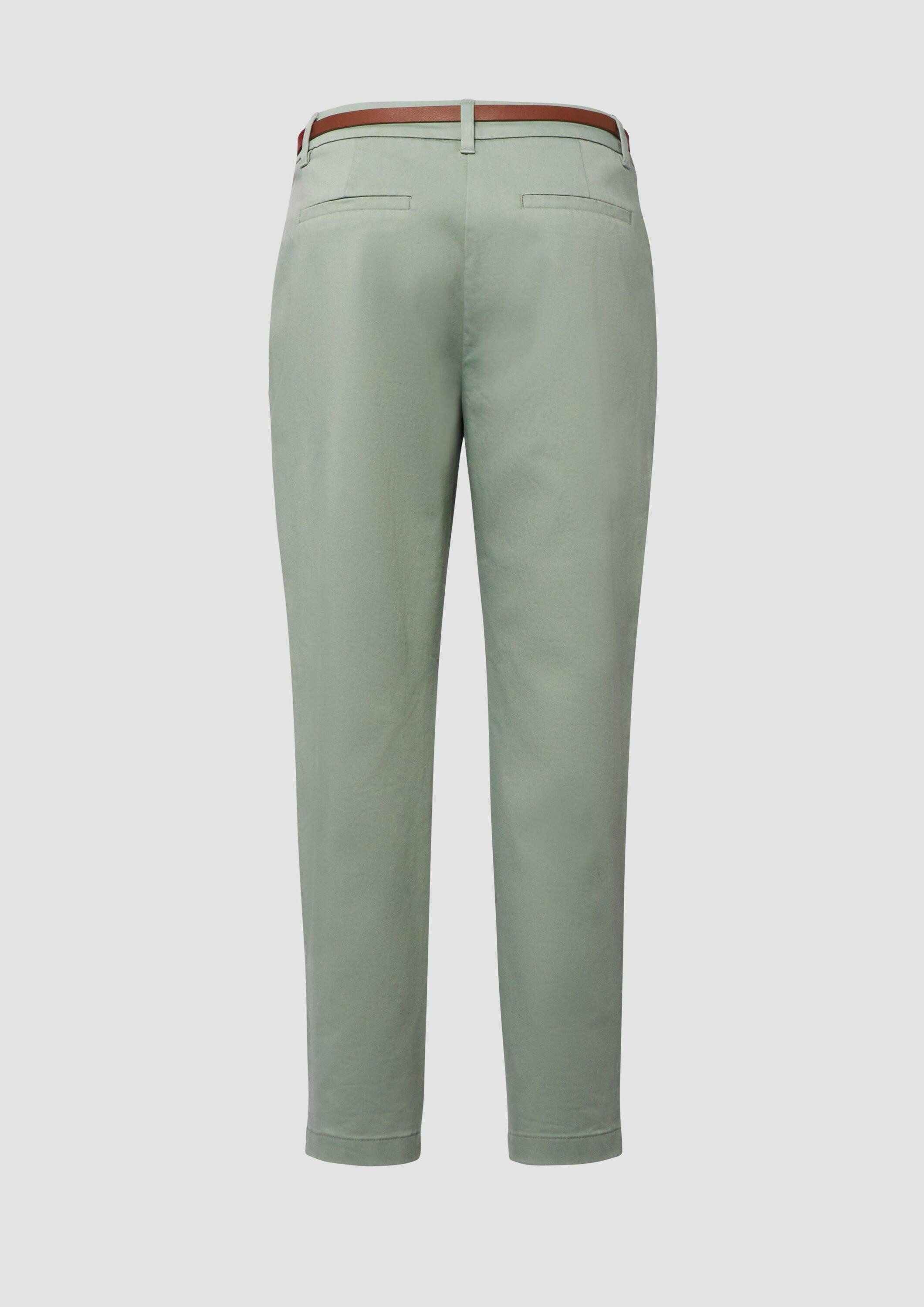comma Chinos Hose Chinohose mit Gürtel