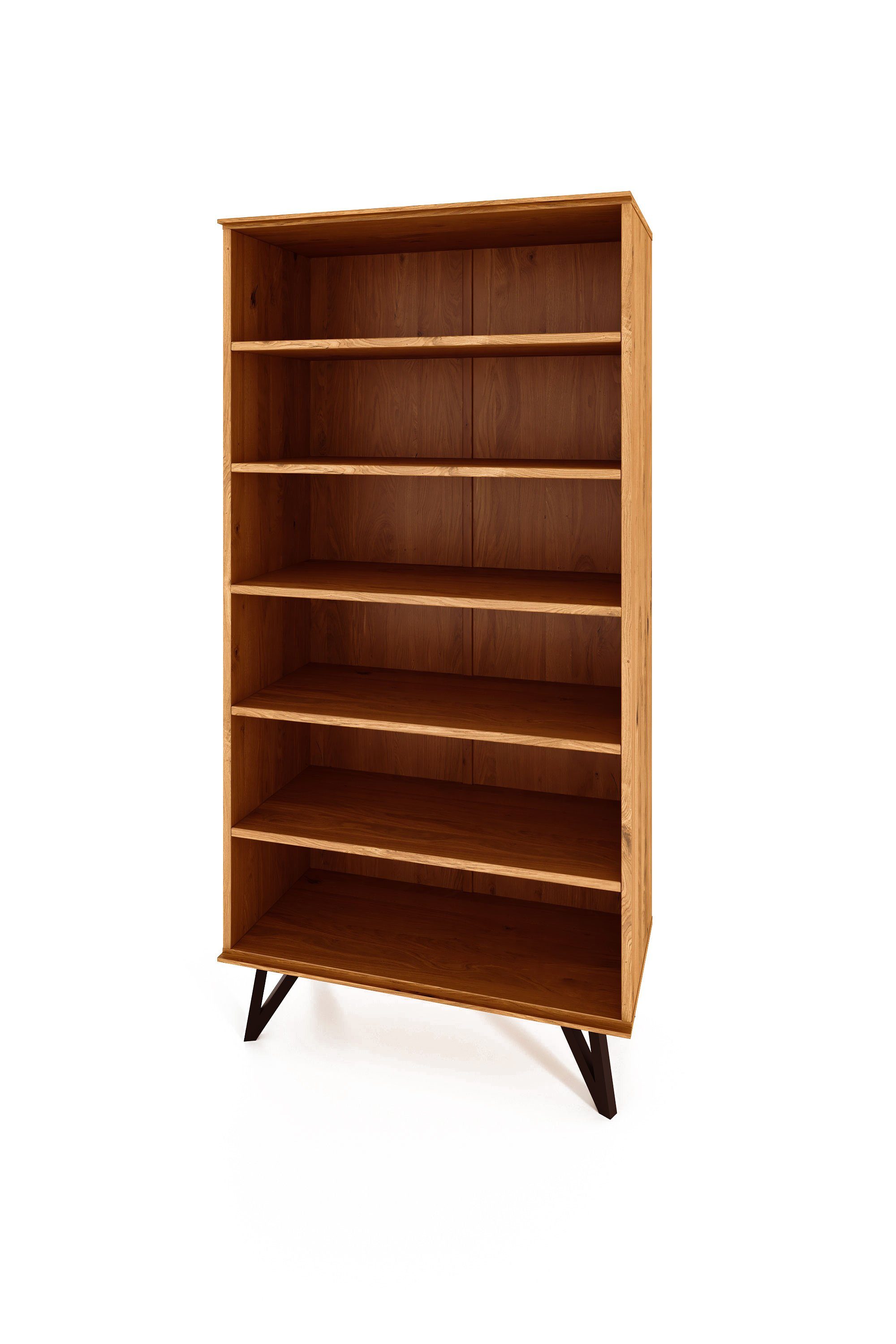 byoak Bücherregal GOLO aus Massivholz, Naturgeölt