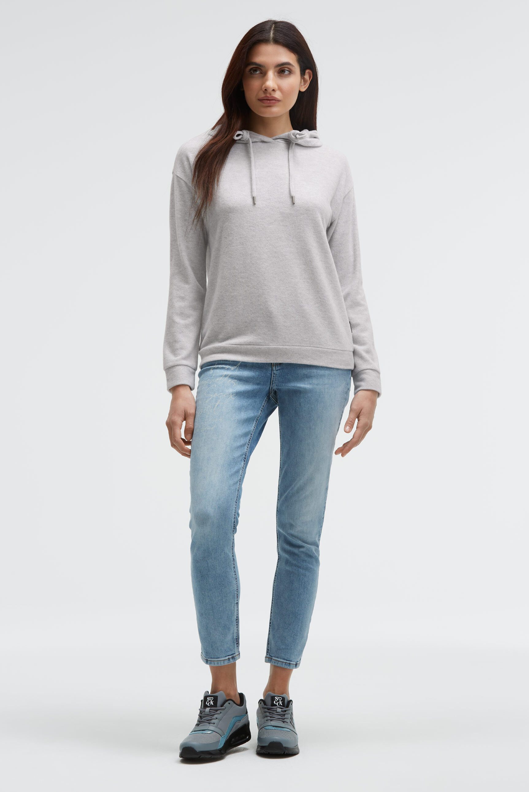 SOCCX Kapuzenpullover aus Flauschstrick