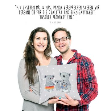 Mr. & Mrs. Panda Dekokissen Koala Familie - Grau Pastell - Geschenk, Familienleben, Motivkissen