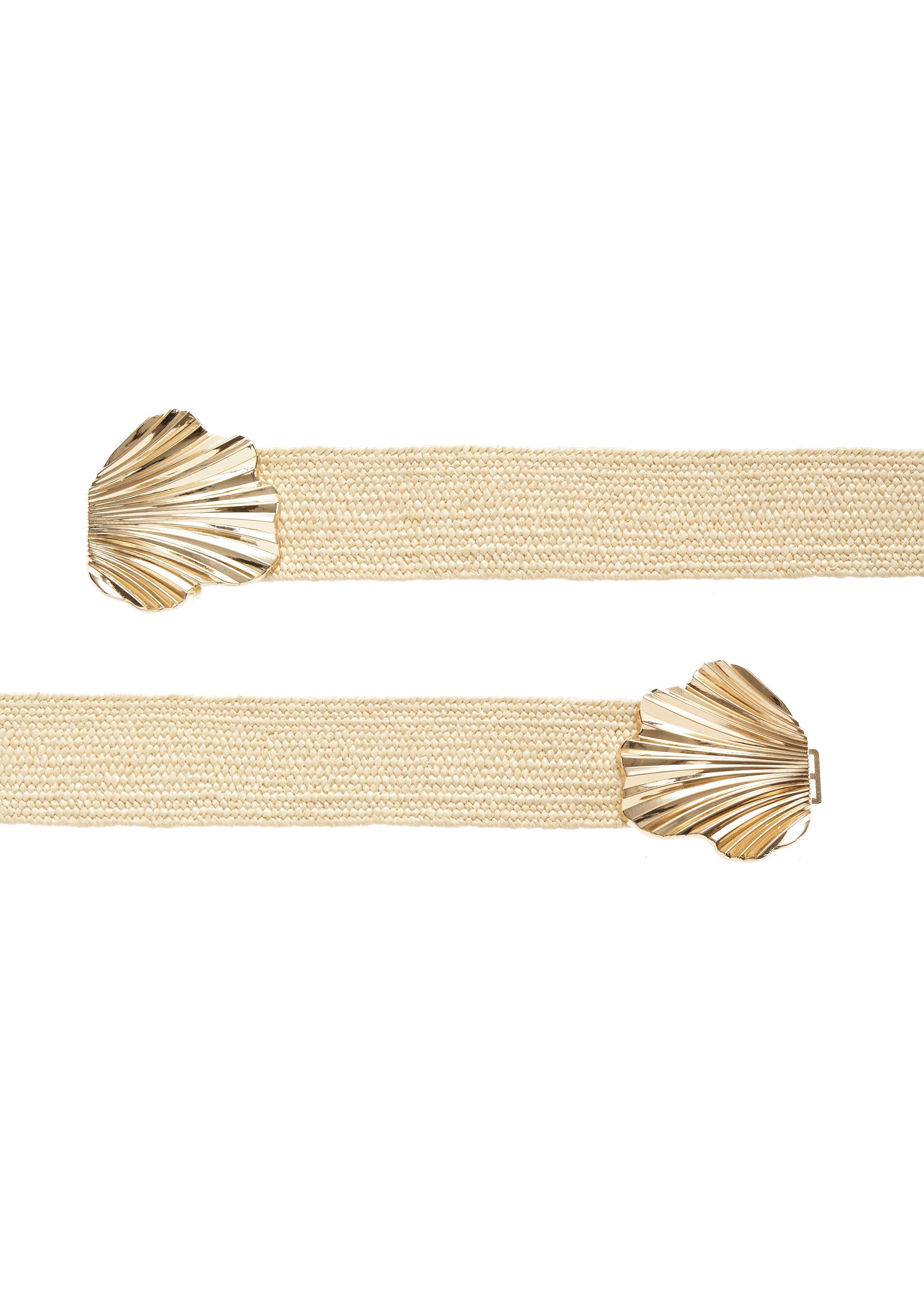 LASCANA Taillengürtel Stretchgürtel Schmuckgürtel, Gürtel für Kleid & Overall, Bast-Optik