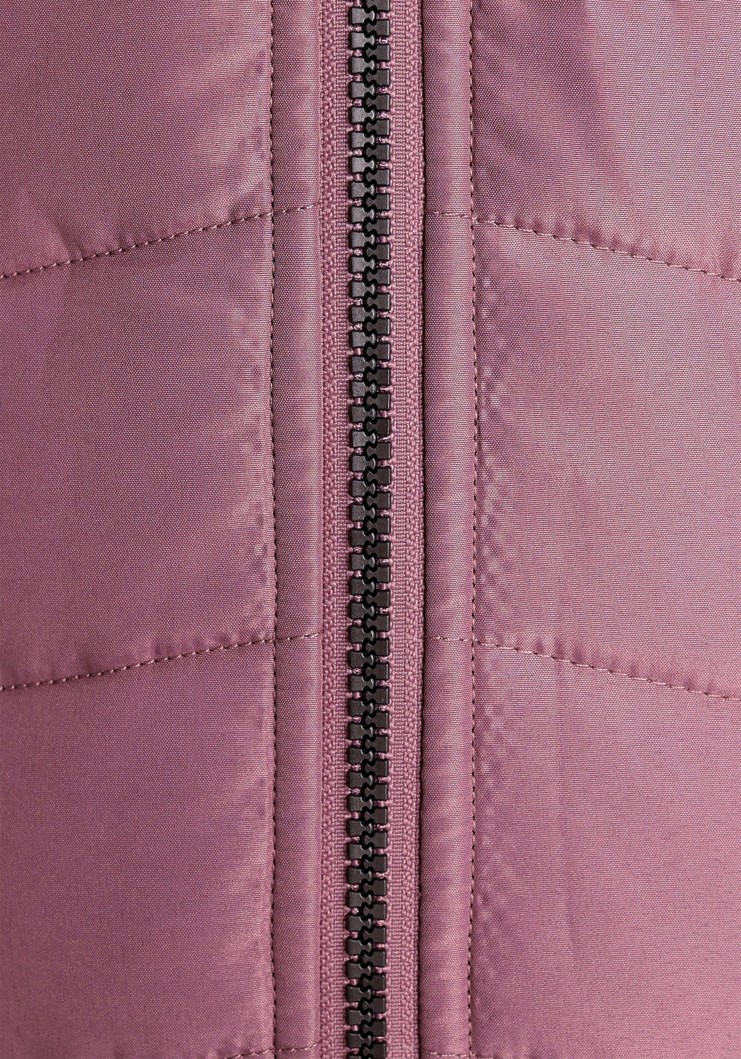 KangaROOS Kurzjacke Materialmix KOLLEKTION - NEUE im rosa-mauve modischen