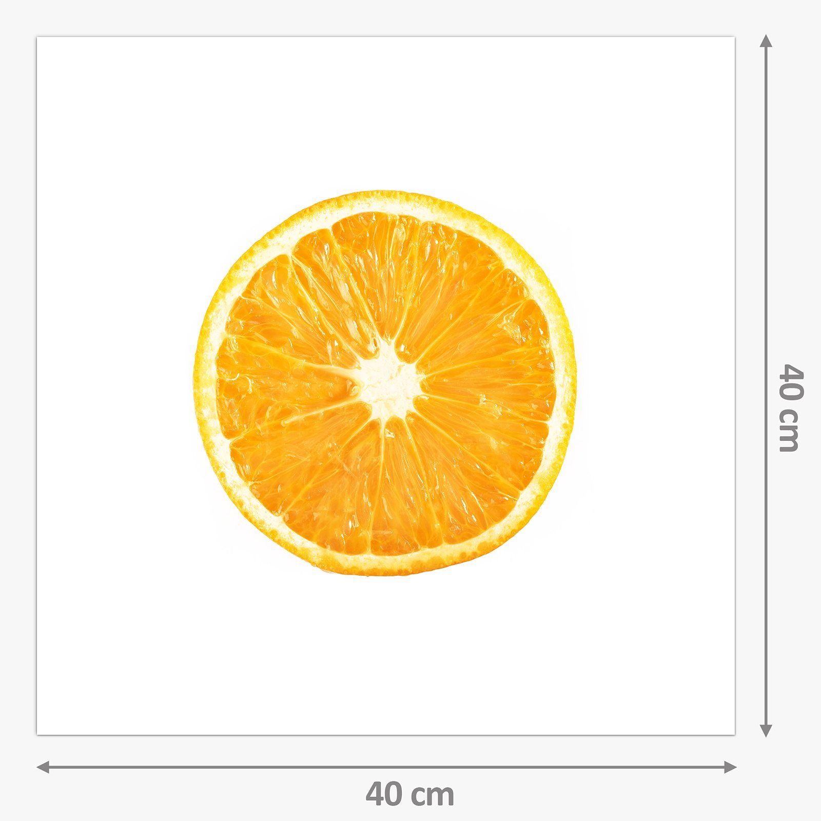 Orangenscheibe mit Motiv Küchenrückwand Primedeco Glas Küchenrückwand Spritzschutz