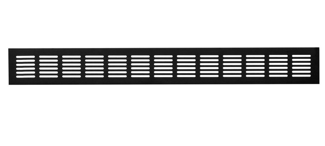 Lüftungsgitter Вентиляционные решетки LG-5006 BL Schwarz eloxiert Stegblech 500 x 60 mm, für Feuchträume geeignet
