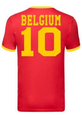 Blondie & Brownie T-Shirt Herren Belgien Sport Trikot Fußball Weltmeister Meister WM
