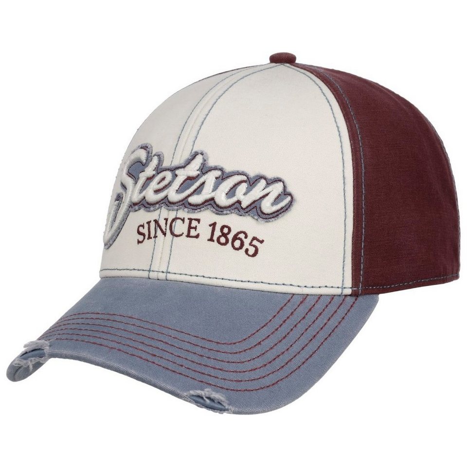 Stetson Baseball Cap (1-St) Basecap Metallschnalle, BEQUEM VERSTELLBAR