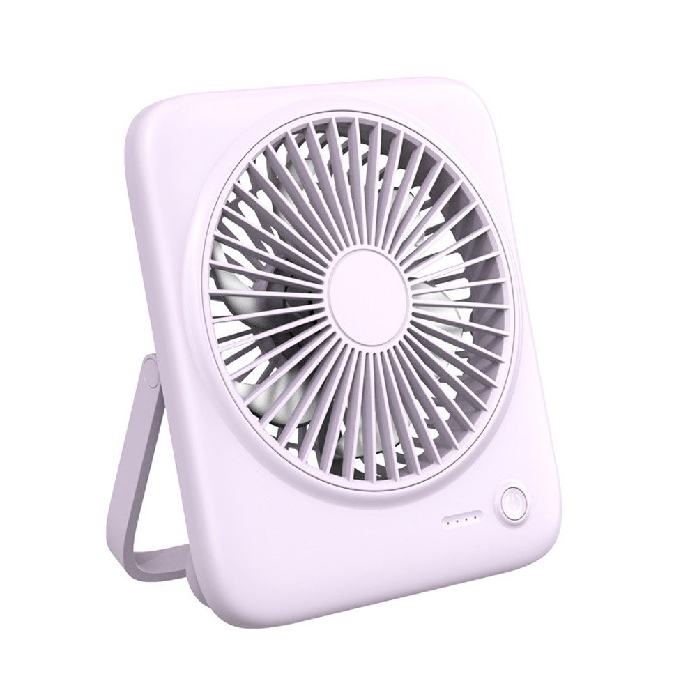 Mrilary Mini USB-Ventilator Leiser Tischventilator 4000mAh – tragbarer, 4 Stufen, 180° faltbar, USB Ventilato für Büro, Schlafzimmer & Reisen