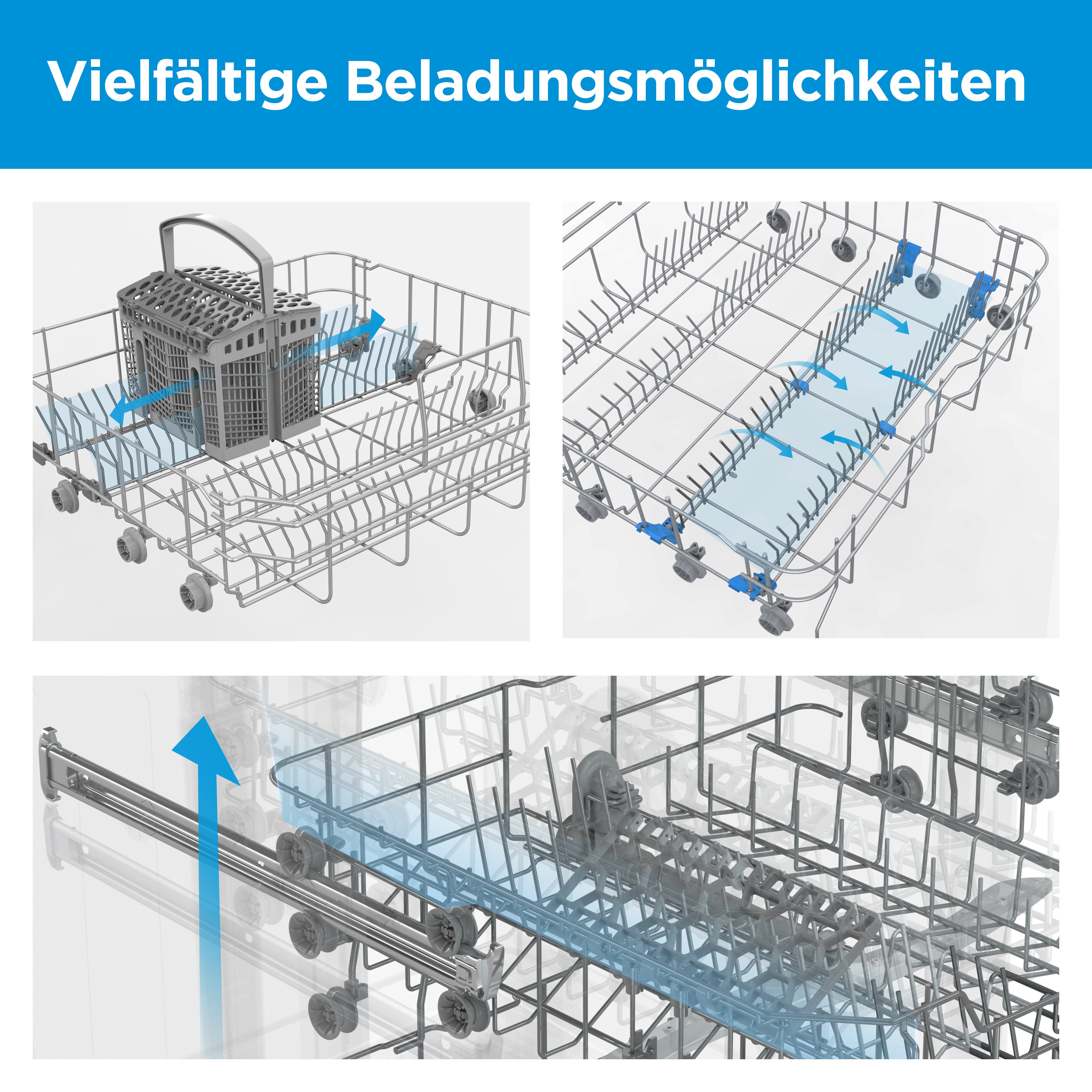Midea Standgeschirrspüler SF 3.60NW Pro, 9 l, 14 Maßgedecke
