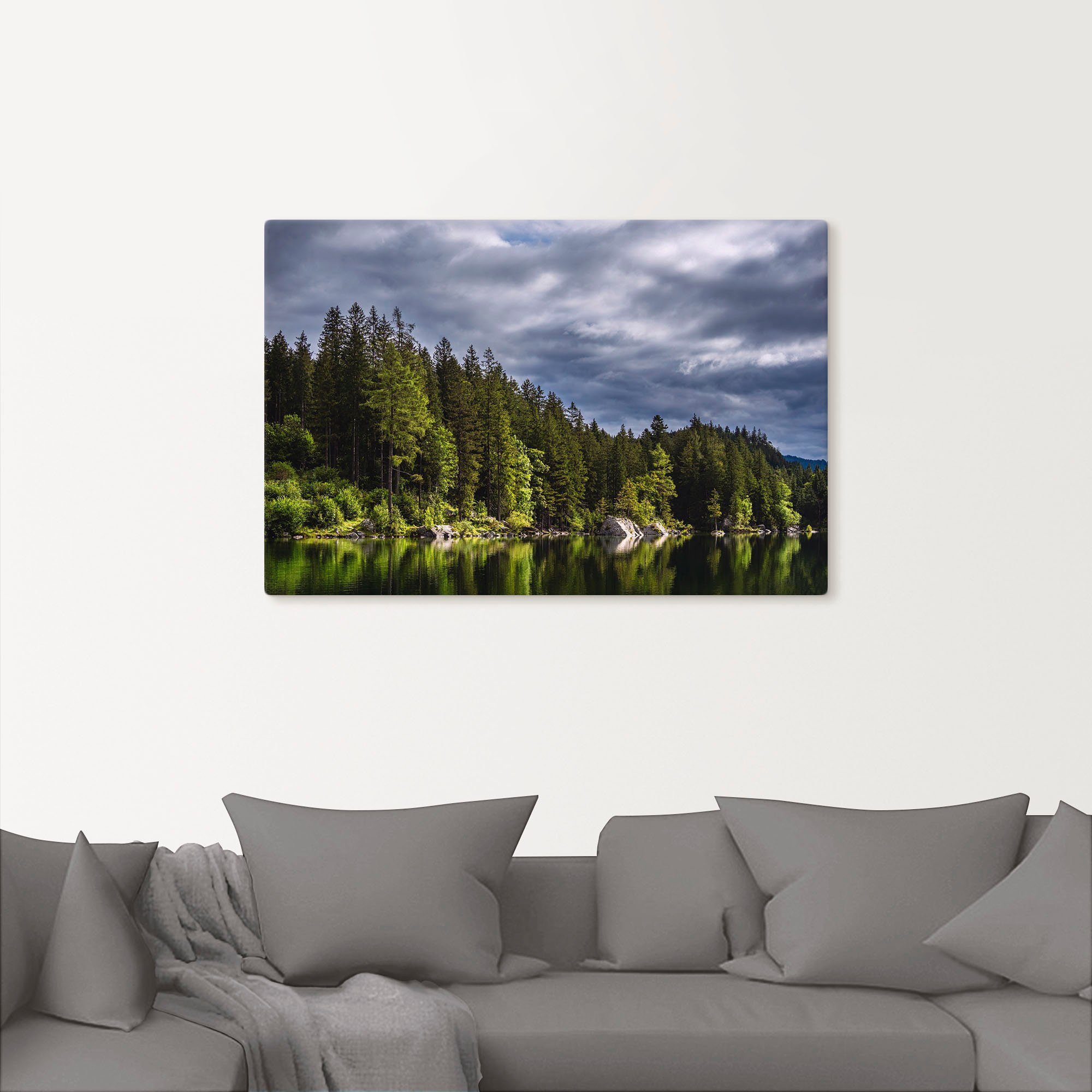 Artland Wandbild »Hintersee in Ramsau Berchtesgadener Land«, Seebilder (1 Stück), in vielen Größen & Produktarten - Alubild / Outdoorbild für den Außenbereich, Leinwandbild, Poster, Wandaufkleber / Wandtattoo auch für Badezimmer geeignet-kaufen