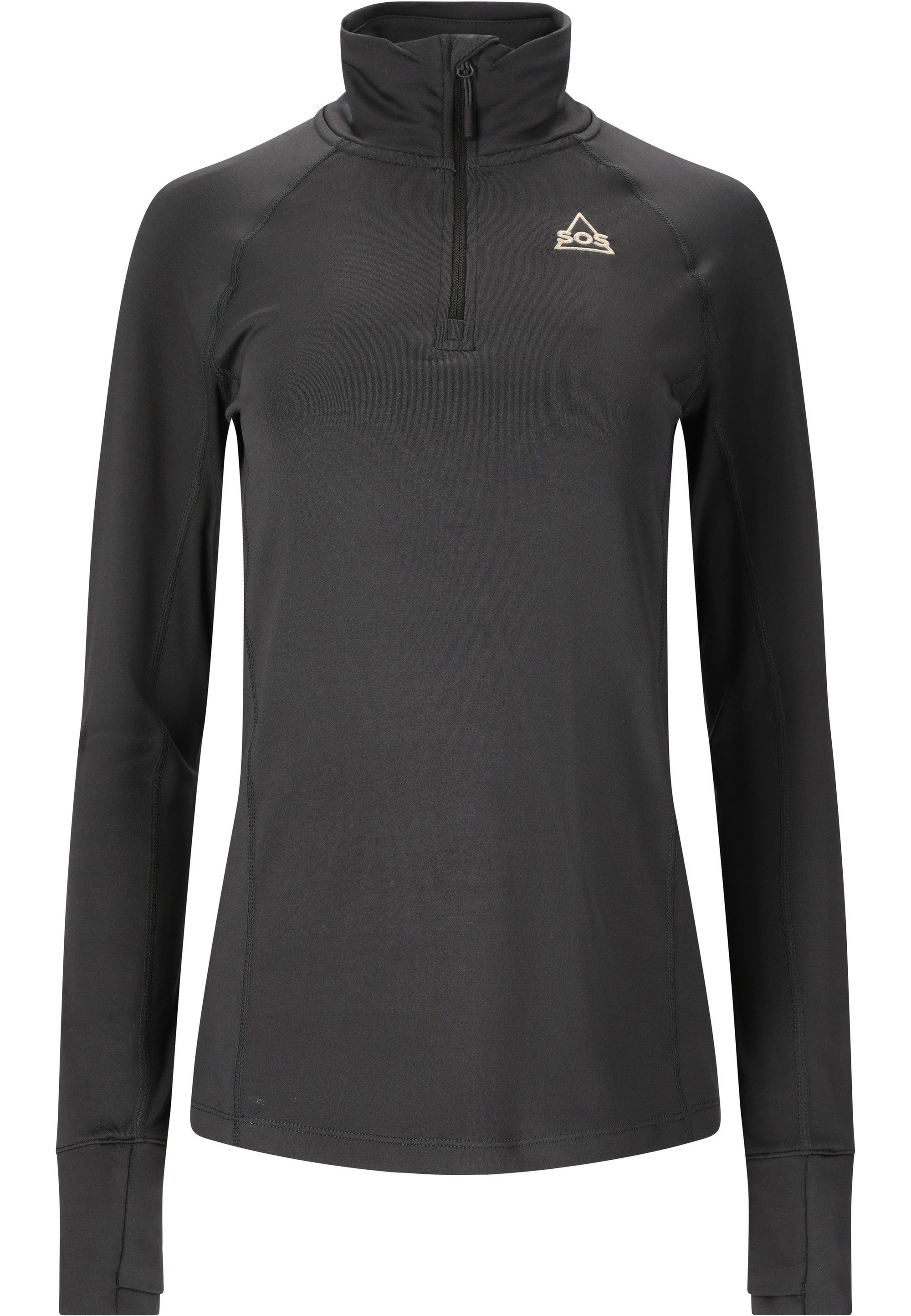 SOS Fleeceshirt Jasna mit praktischem Half-Zip