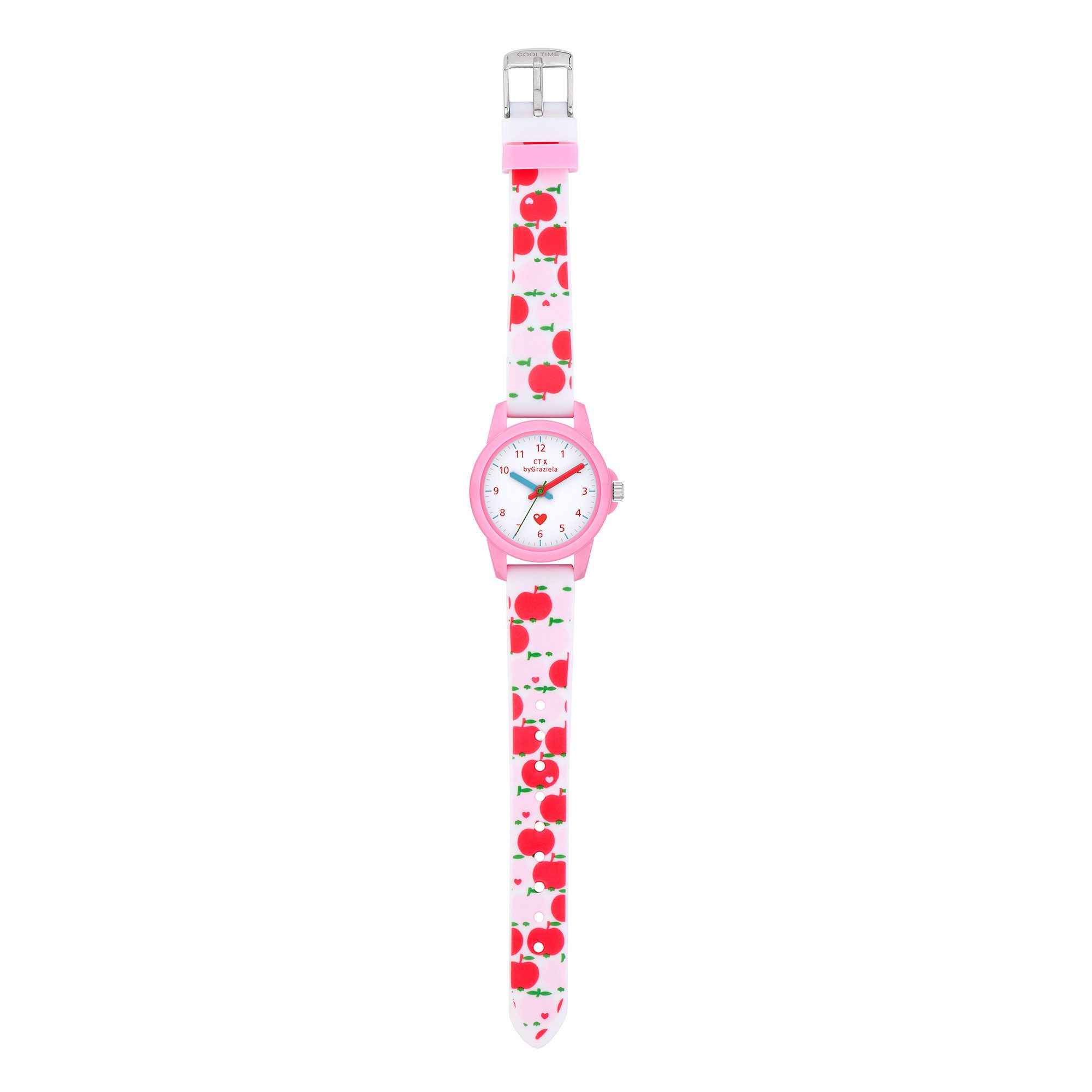 COOL TIME Quarzuhr CT x by Graziela CT-0049-PQ, Armbanduhr, Silikonarmband, Kinderuhr, Mädchen, analog