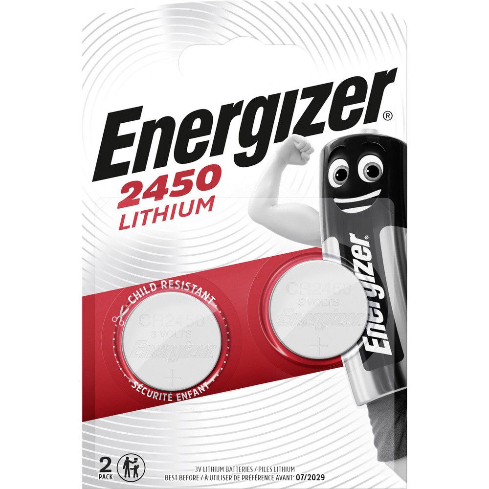 Energizer Knopfzelle CR 2450 3 V 2 St. 620 mAh Lithium CR2450 Knopfzelle