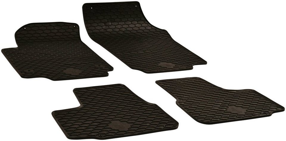 WALSER Passform-Fußmatten (4 St), für Seat, Skoda, VW Citigo, Mii, Up  Schrägheck, für Skoda Citigo, Seat Mii, VW Up 10/2011-Heute