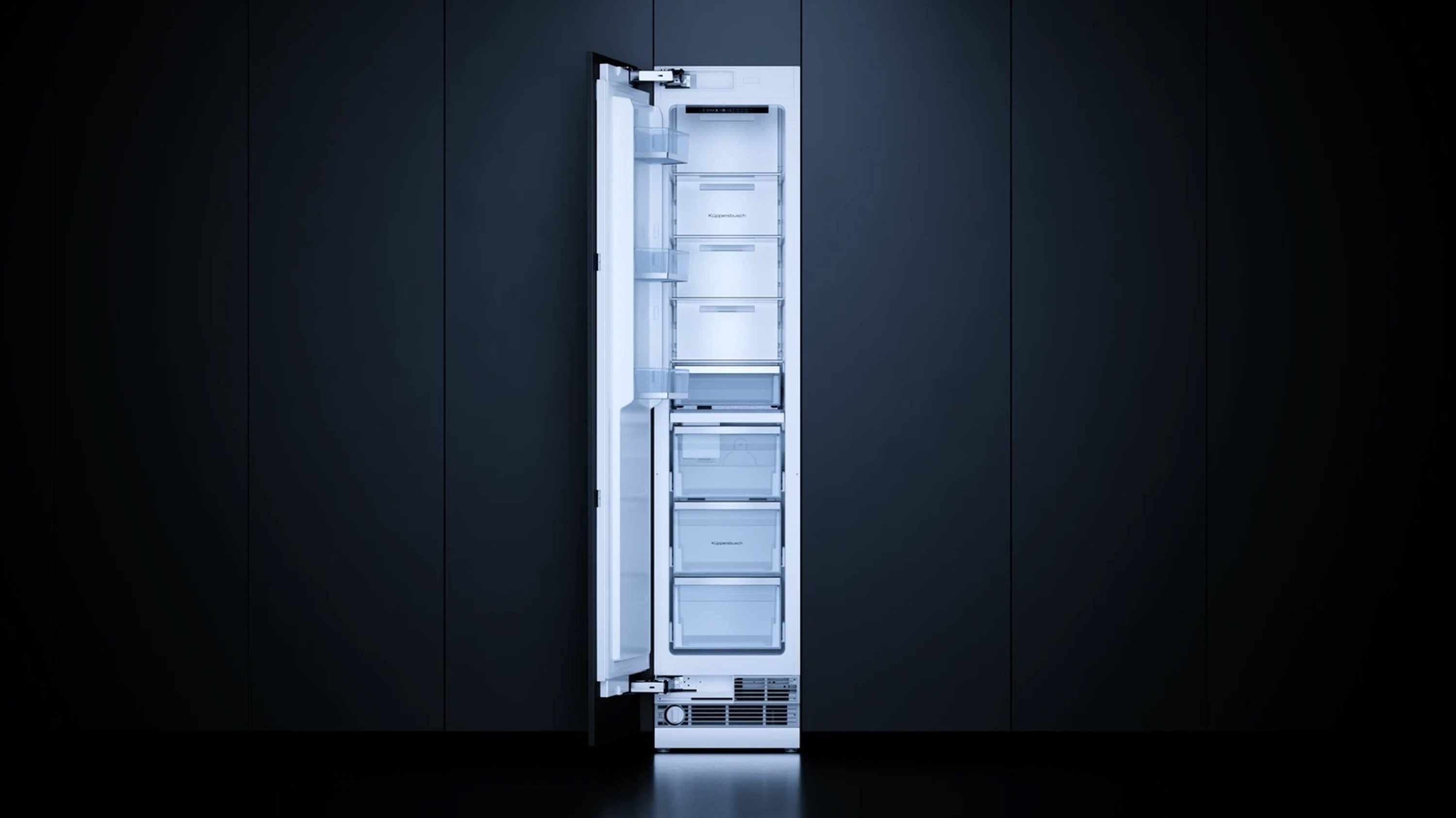 Küppersbusch Einbaugefrierschrank K-series.8 FGX9800.0i, 212.3 cm hoch, 45.1 cm breit, IceMaker, Wasserfilter, Temperaturanzeige