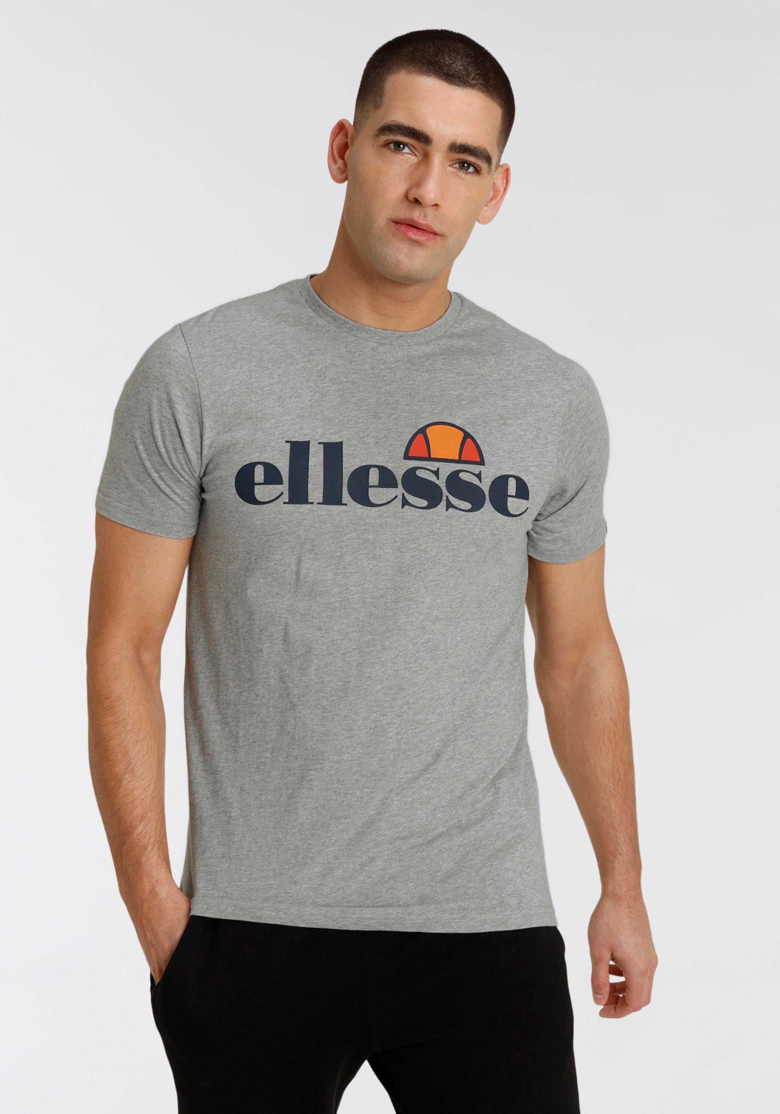 Marl Ellesse PRADO T-Shirt TEE Grey SL