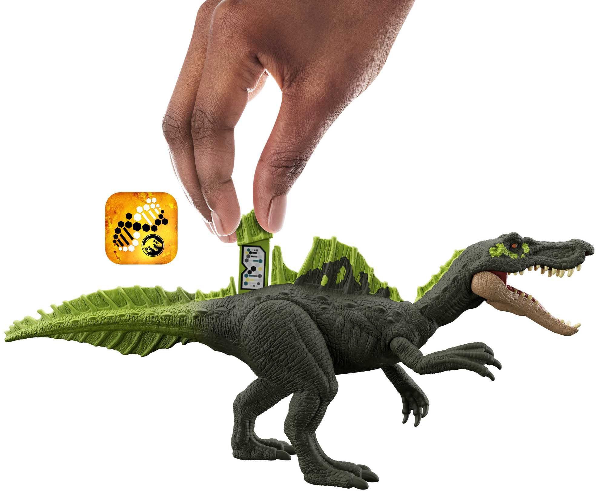 Actionfigur World, Mattel® Soundeffekten Strikers Jurassic Roar mit Ichthyovenator,