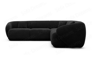 Sofa Dreams Ecksofa Polster Design Samtstoff Sofa Marbella L Form Stoffsofa, Loungesofa