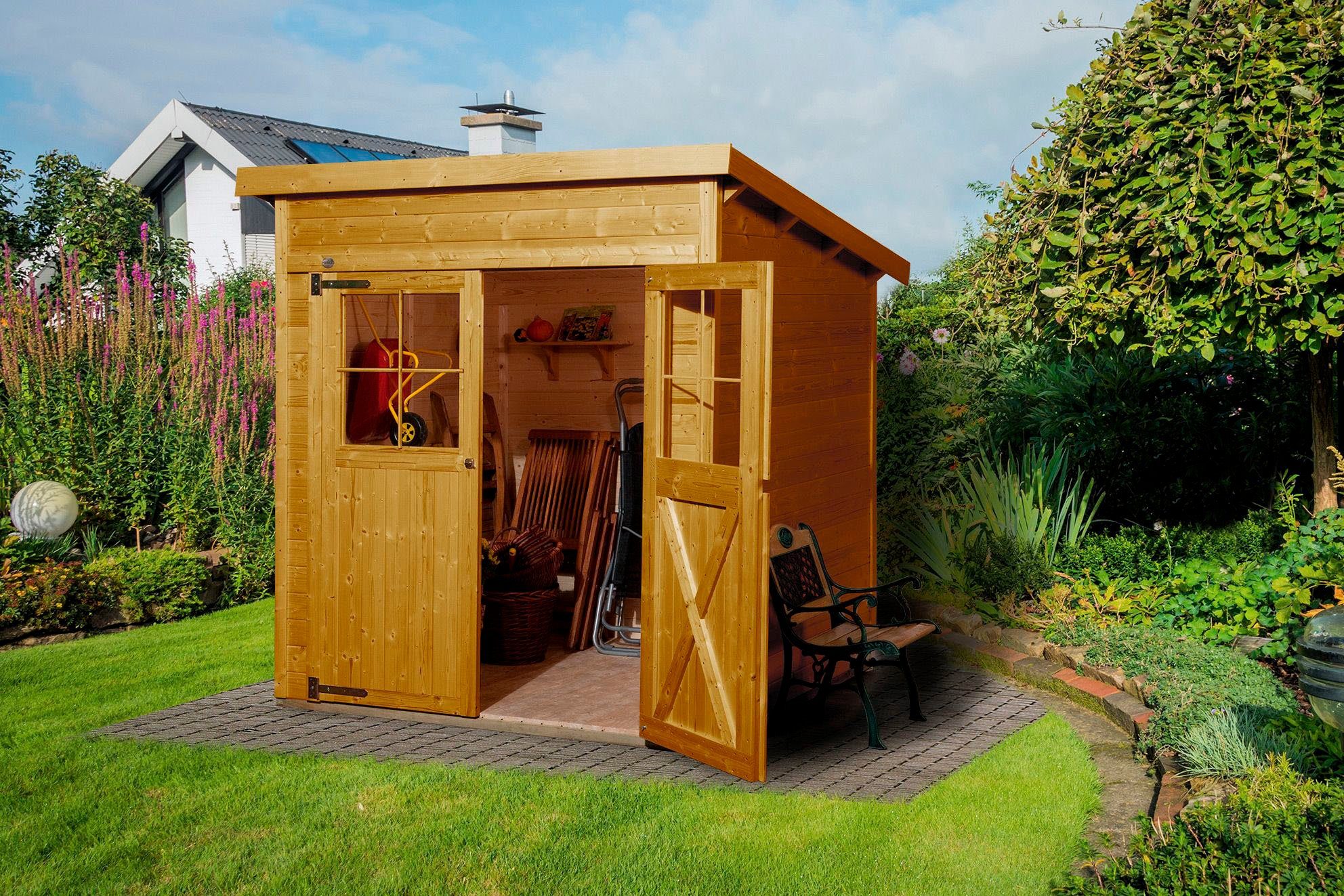 weka Gartenhaus 325 Gr.2, 19 mm, BxT: 222x237 cm