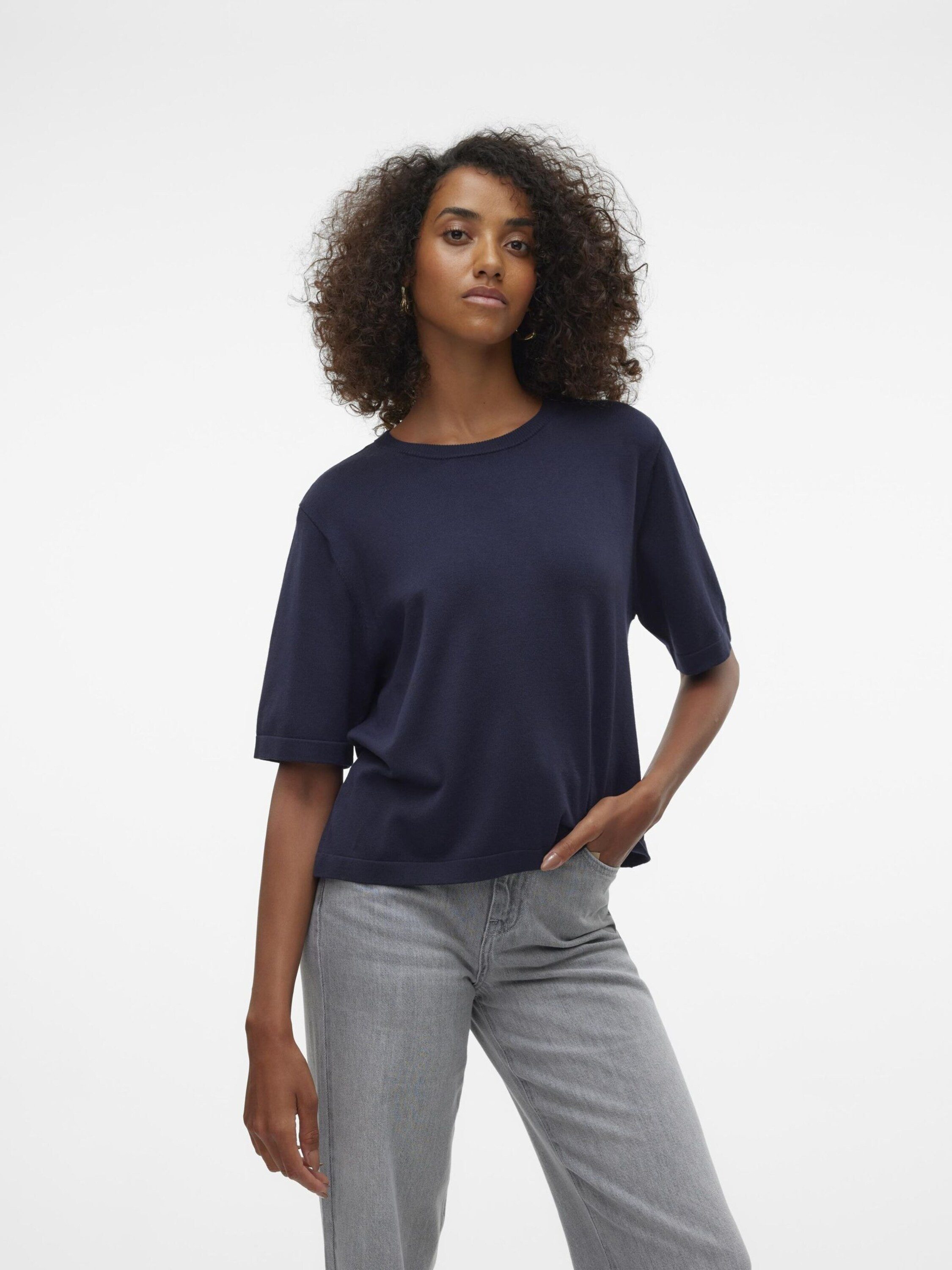 Vero Moda Rundhalspullover VMSilje (1-tlg) Plain/ohne Details günstig online kaufen