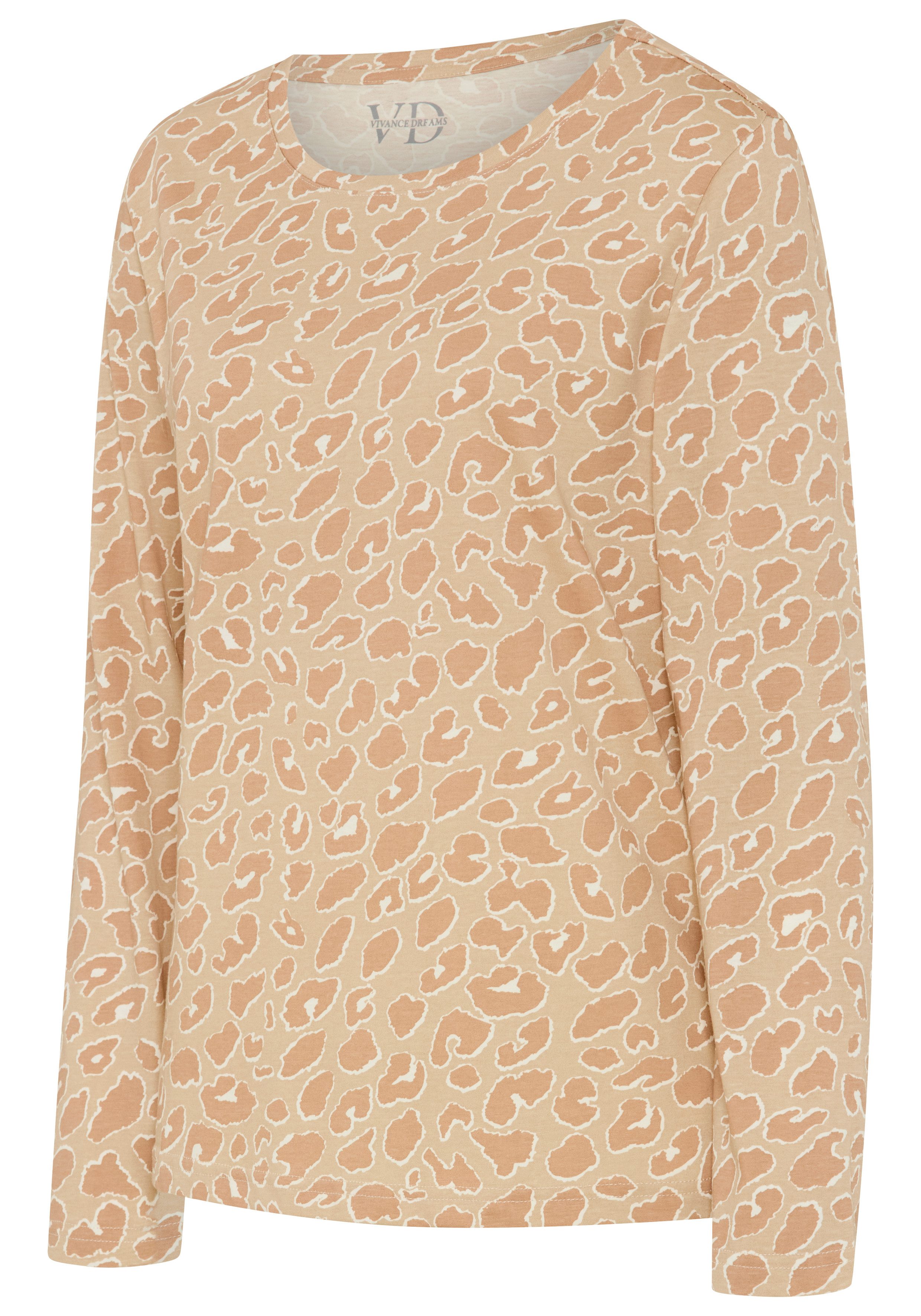 Vivance Dreams by Lascana Pyjama (Set) mit naturfarbenen Prints