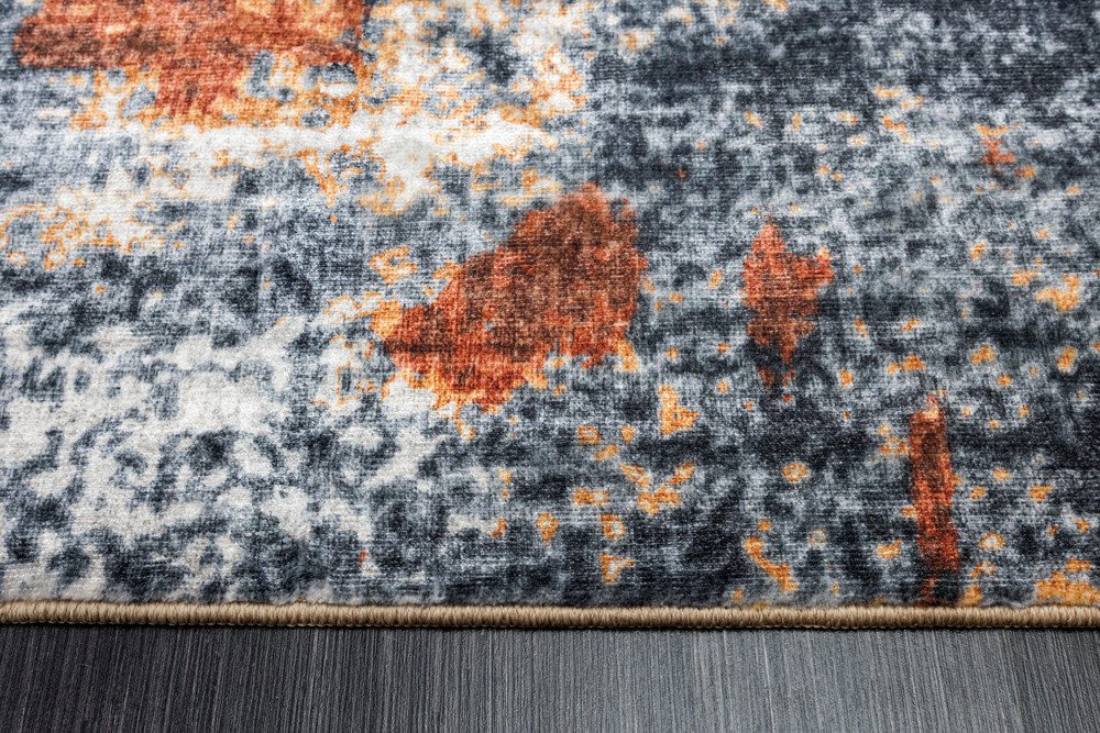 riess-ambiente Designteppich MODERN ART XXL 350x240cm grau kupfer · moderner Kurzflor-Teppich, rechteckig, Höhe: 8 mm, Wohnzimmer · Fußbodenheizung-geeignet · I – Bild 4 von 5