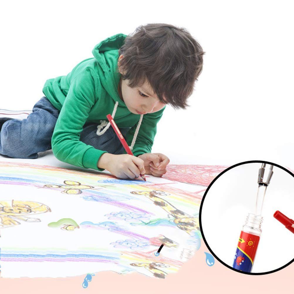 GelldG Aquarellstifte 6 Stücke Buntstifte, Ersatz Crayons Pens Wasser Doodle Stifte Ersatz