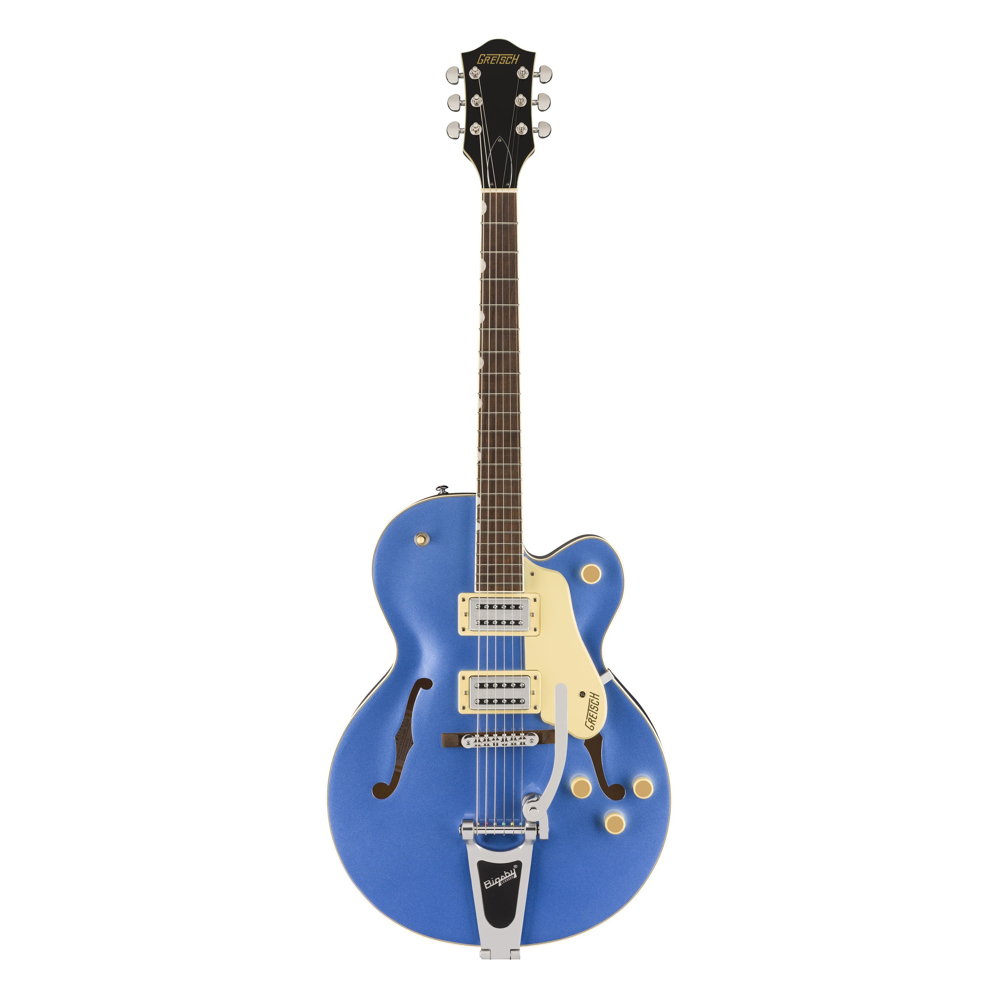 Gretsch Halbakustik-Gitarre, Halb-Akustik Gitarren, Semi Hollow-Modelle, G2420T Streamliner Hollow Body with Bigsby Fairlane Blue -