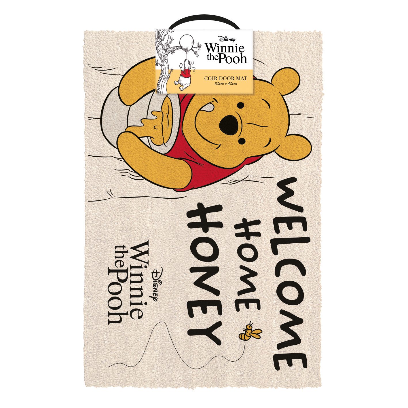 Fußmatte Winnie Pooh - Welcome Home Honey - Kokos Fußmatte 60 x 40 cm Türma günstig online kaufen