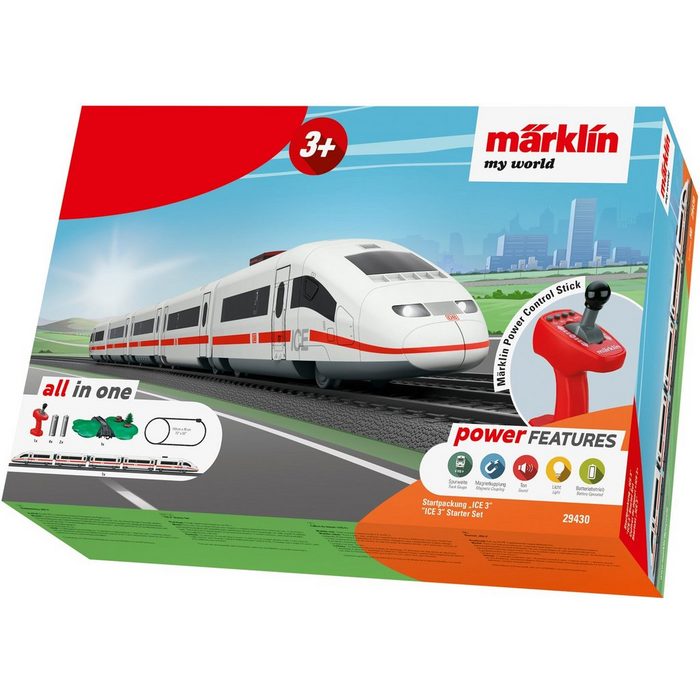 Märklin Modelleisenbahn-Set Märklin my world - Startpackung ICE 3 - 29430 Spur H0 mit Licht und Sound
