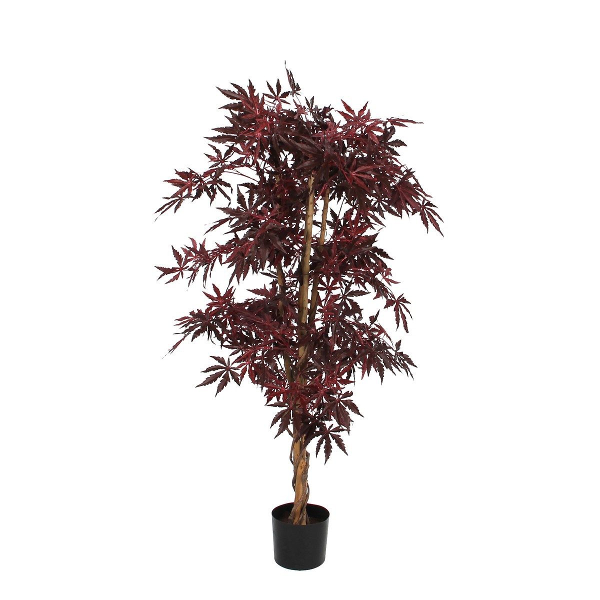 Kunstpflanze Mica Decorations Ahorn rot in plastic Topf - h150xd80cm, Mica Decorations, Höhe 150 cm