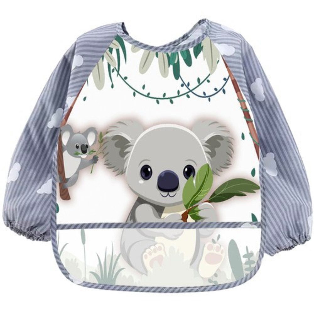 KRUZZEL Latzkleid Kinderschürze mit Ärmeln (Spar-Set, 1-tlg., Lätzchen) Perfekt zum Füttern, Malen, Basteln oder Spielen