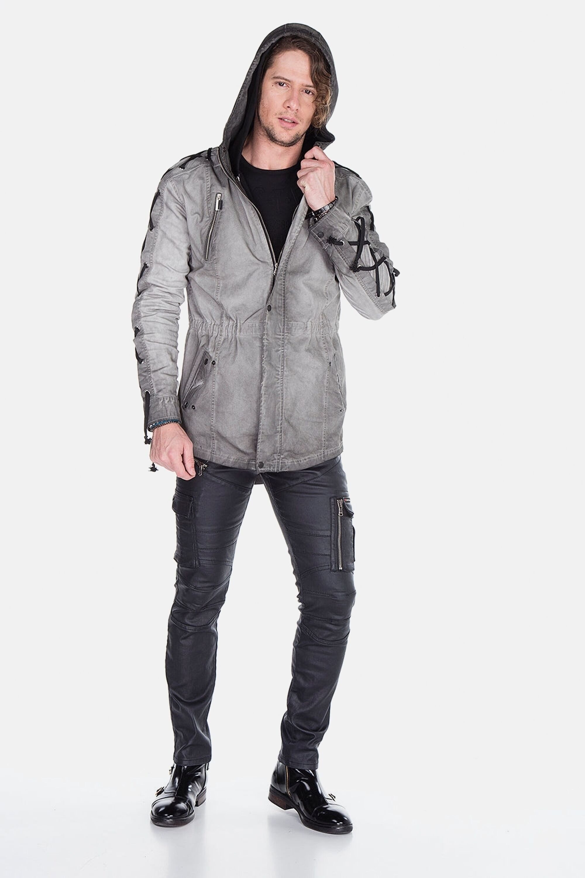Cipo & Baxx Outdoorjacke Jacke mit Rückendetail, CJ-183 – Bild 5 von 5