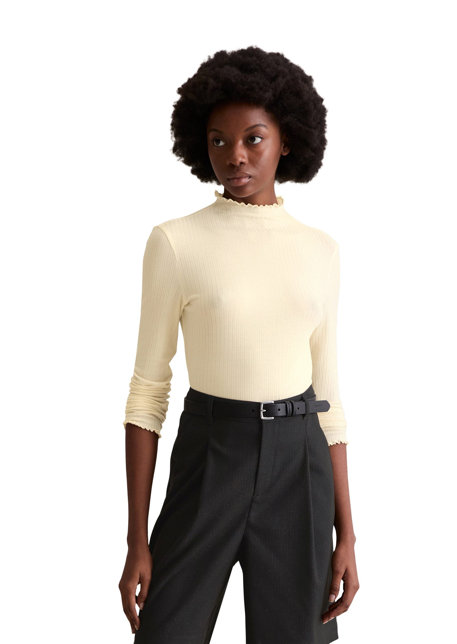 Marc O'Polo DENIM Langarmshirt aus Lyocell-Stretch-Jersey günstig online kaufen