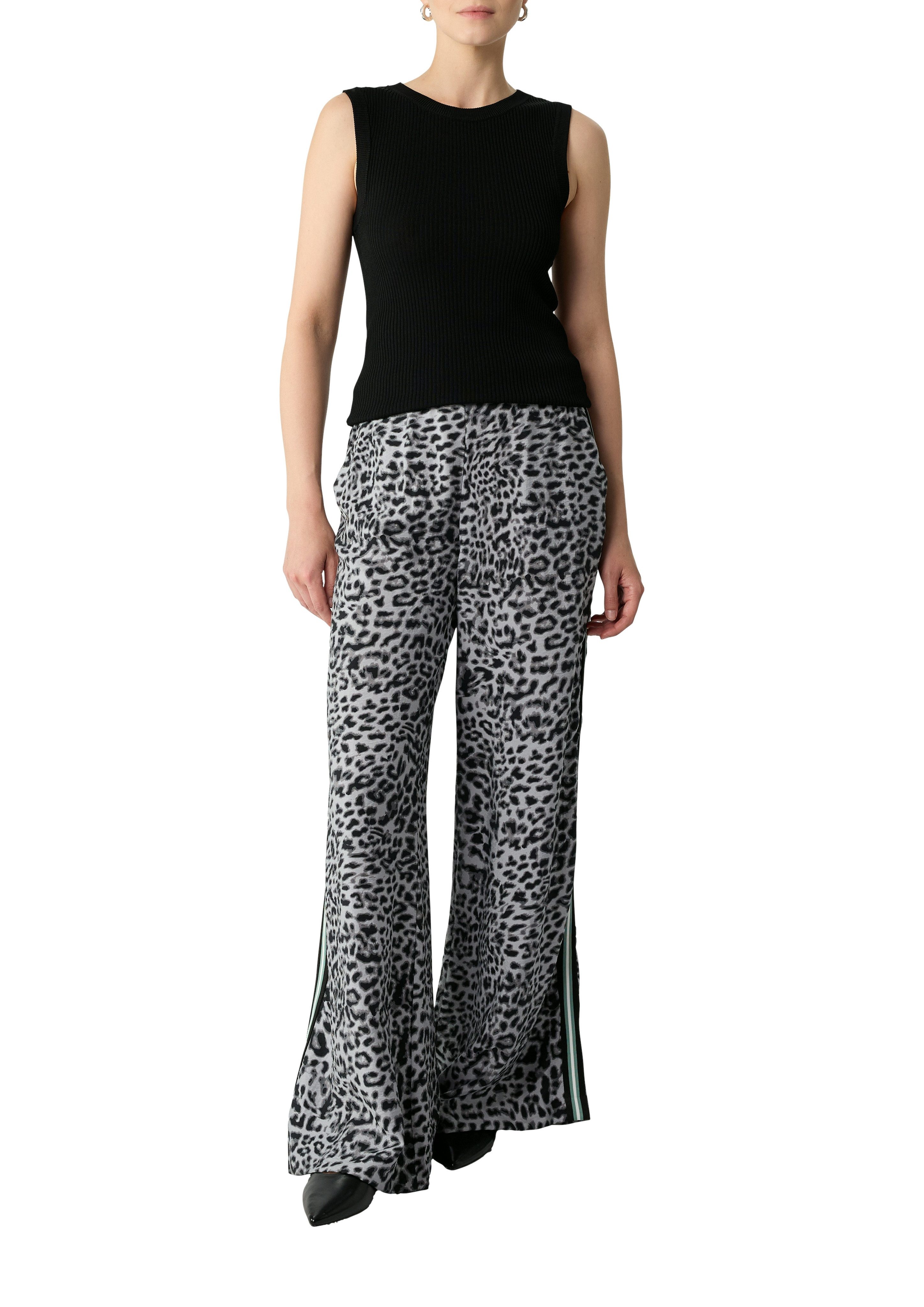 comma Stricktop aus Viskosemix im Slim Fit