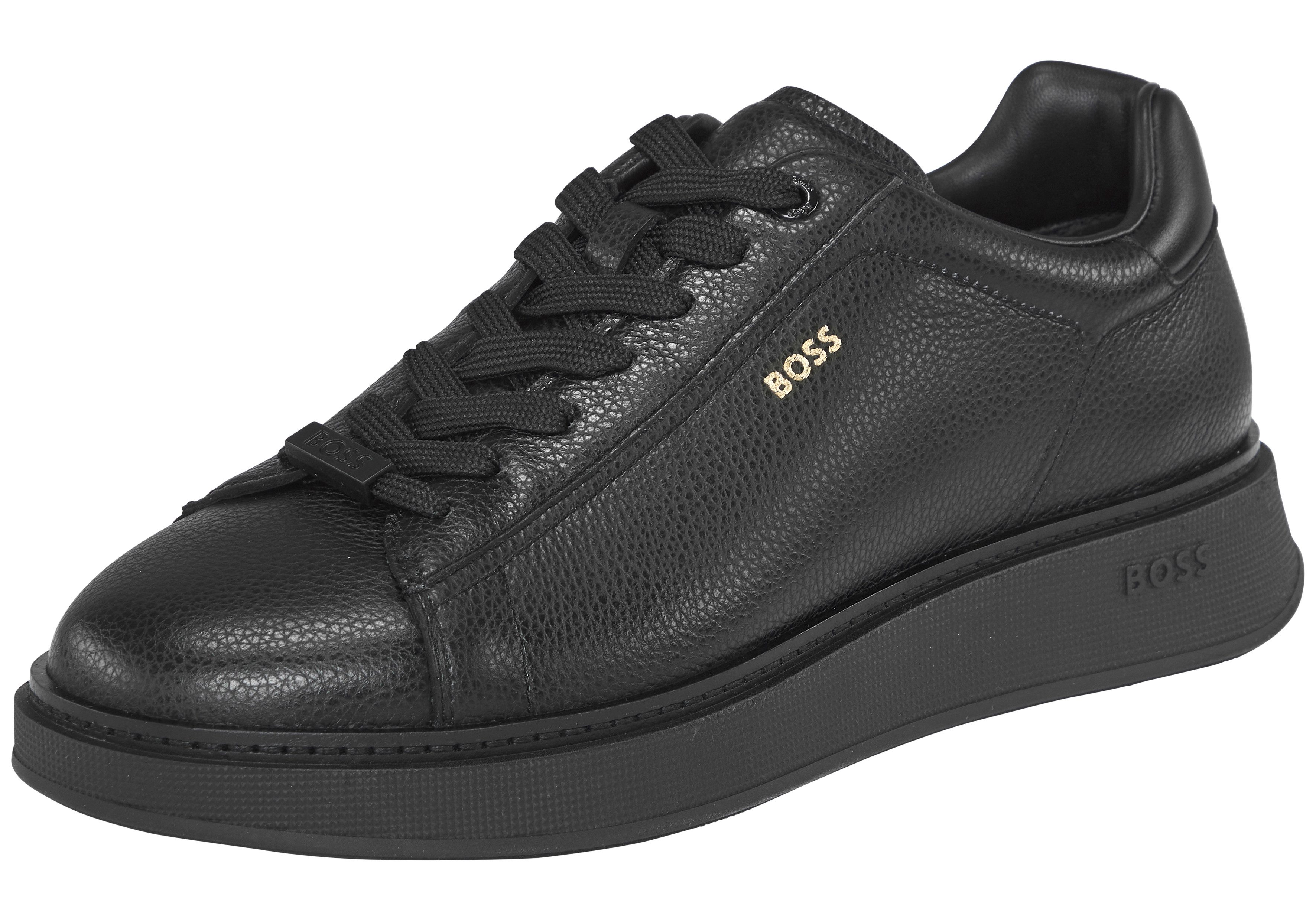 BOSS Bulton Sneaker Schürschuh, Halbschuh, Freizeitsneaker in monochromer Optik