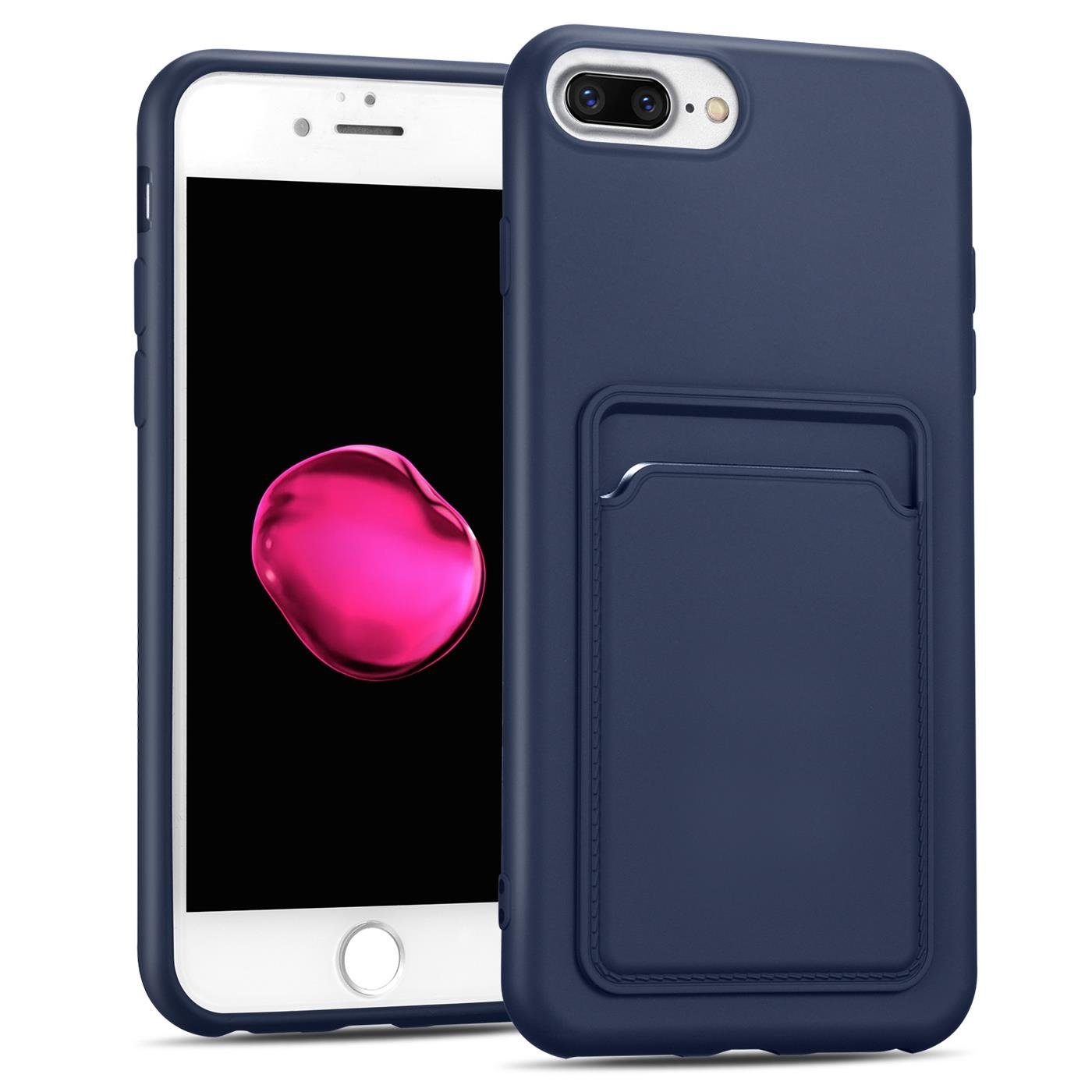 CoolGadget Handyhülle »Card Case Handy Tasche« für Apple iPhone 7 Plus,  iPhone 8 Plus 5,5 Zoll, Silikon Hülle mit Kartenfach Schutzhülle für iPhone  7 Plus / 8 Plus Hülle online kaufen | OTTO