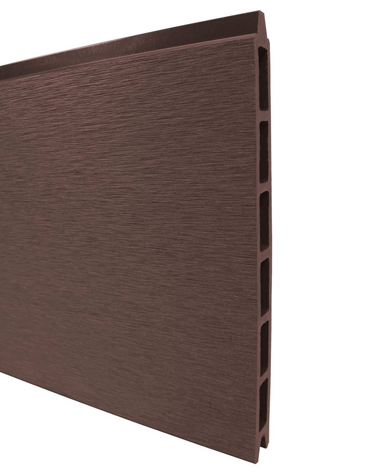 WPC Profi Zaun PROFI Sichtschutz Zaunbrett Paneel Steckzaun chocolate braun, (Einzelpaneele)