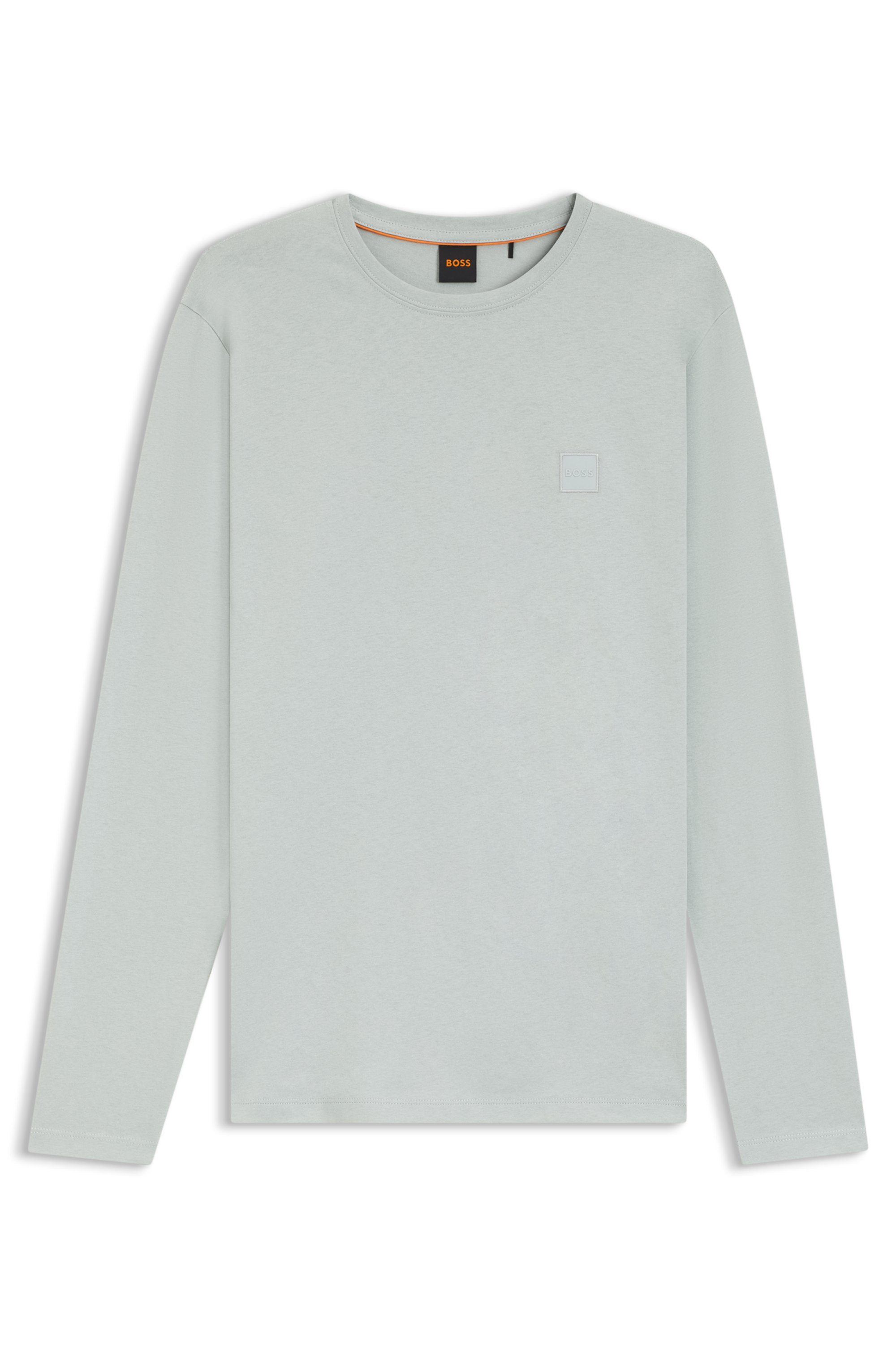 BOSS ORANGE Langarmshirt Tacks mit Markenlogo auf der Brust günstig online kaufen