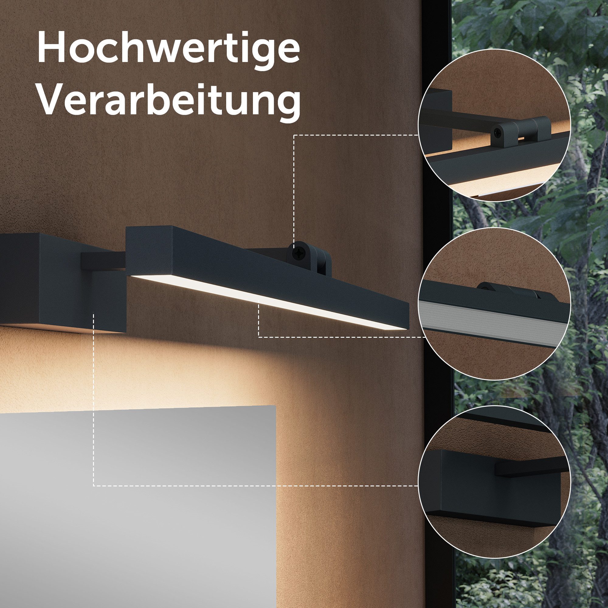 doporro LED Spiegelleuchte Wandlampe Wandleuchte Spiegellampe günstig online kaufen