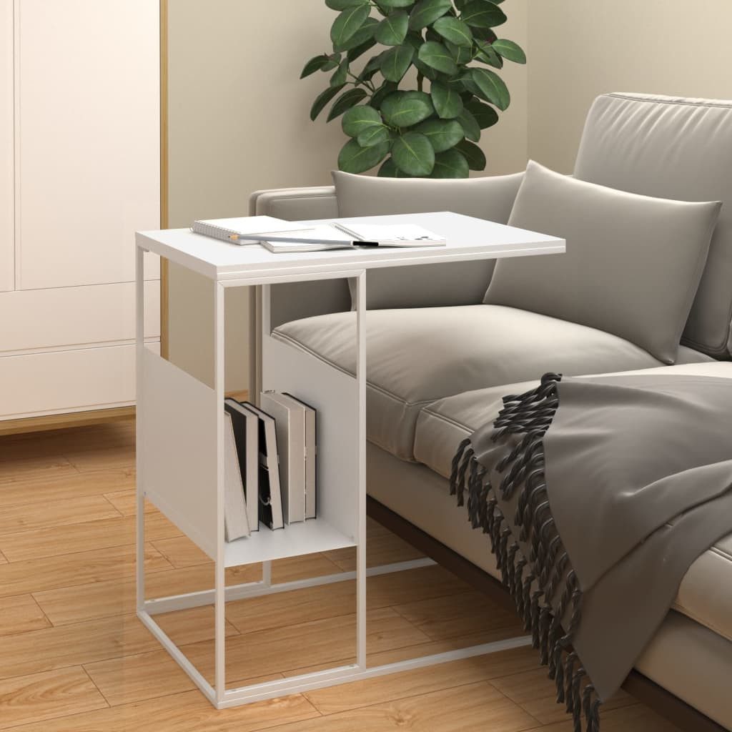 furnicato Beistelltisch Weiß 55x36x59,5 cm Holzwerkstoff günstig online kaufen