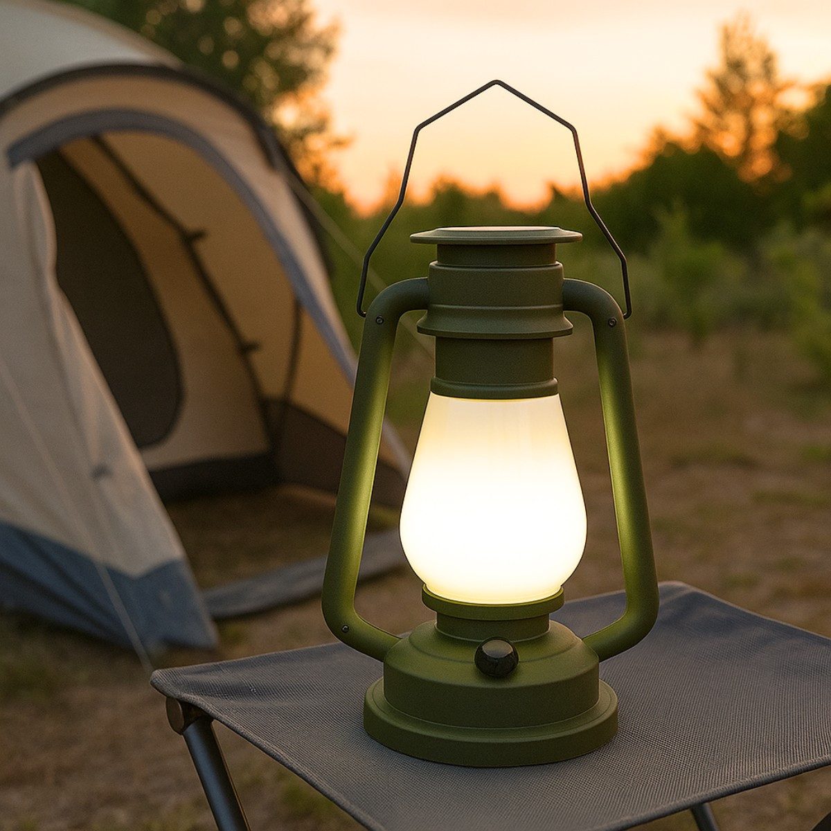 Camp Active Tischleuchte Camp Active Solar Camping Laterne - Dimmbare Außenleuchte