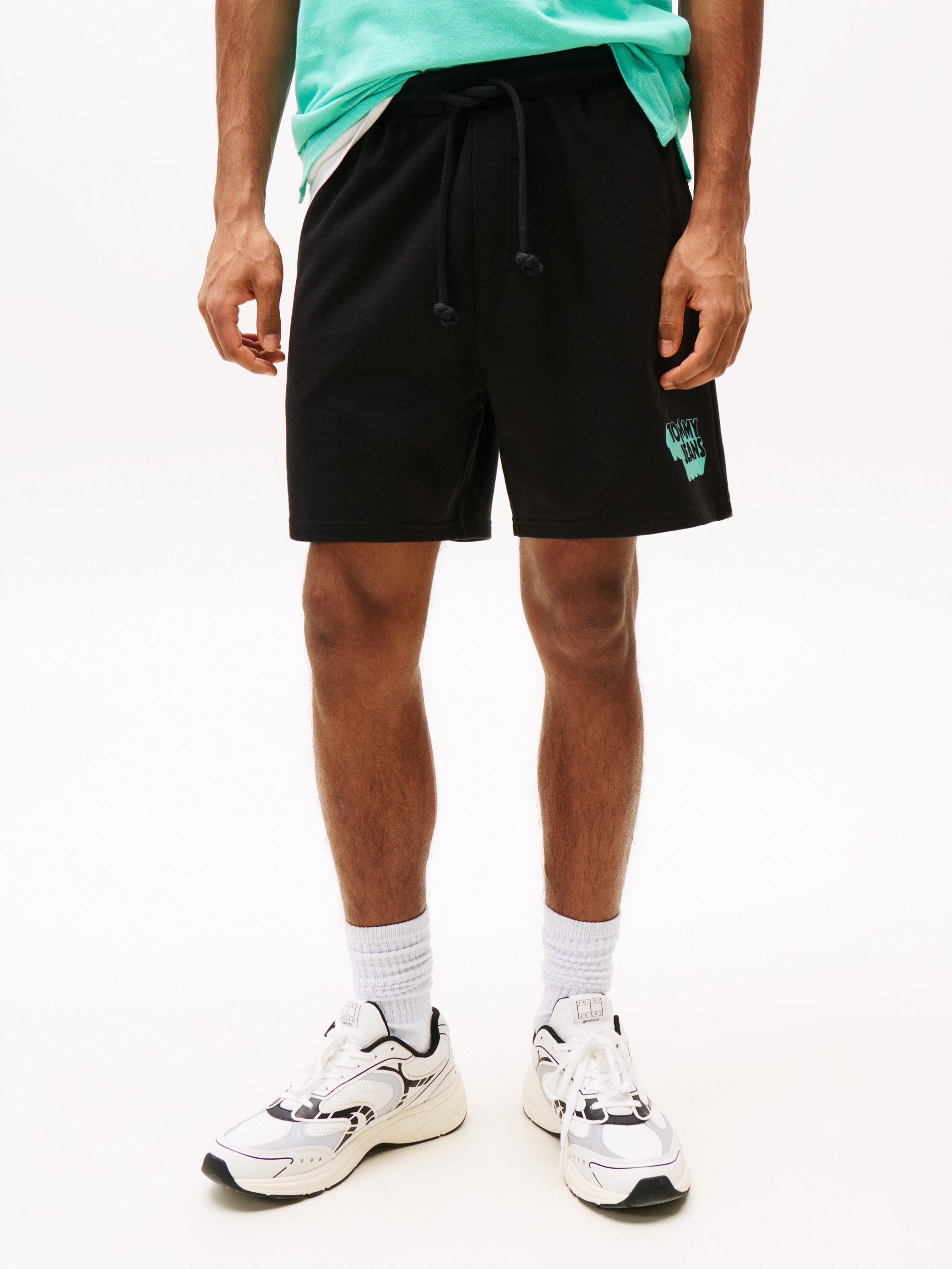 Tommy Jeans Sweatshorts TJM RLX STACK LOGO SWEATSHRT EXT Mit Kordelzug günstig online kaufen